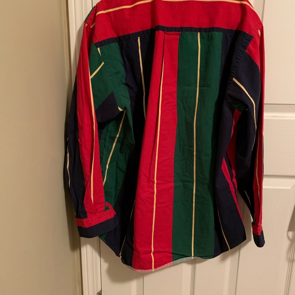 Vintage Nautica Vertical Stripe Button Down - Picture 2 of 3